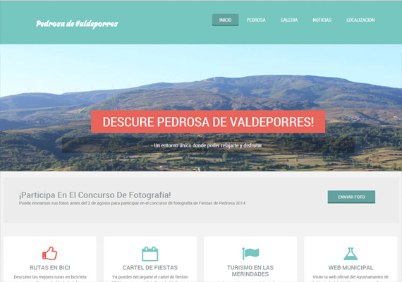 Desarrollo y maquetación de la website para la Merindad de Valdeporres (Burgos) <a href='http://pedrosadevaldeporres.factoria76.com/' target='_blank'>Visitar la web</a>